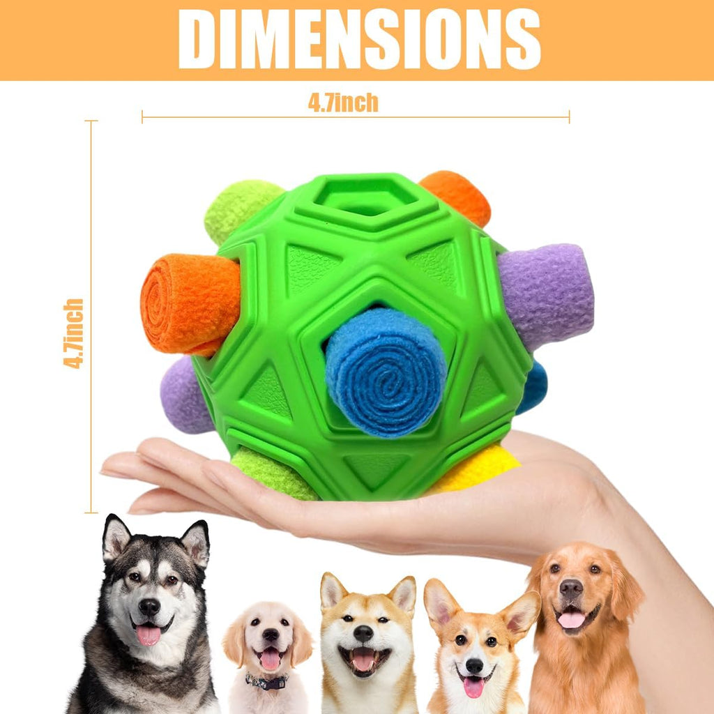 Dog Snuffle Ball-Interactive Puzzle Dog Toys Encourage Natural Foraging Skills Slow Feeder for Training and St - view 3