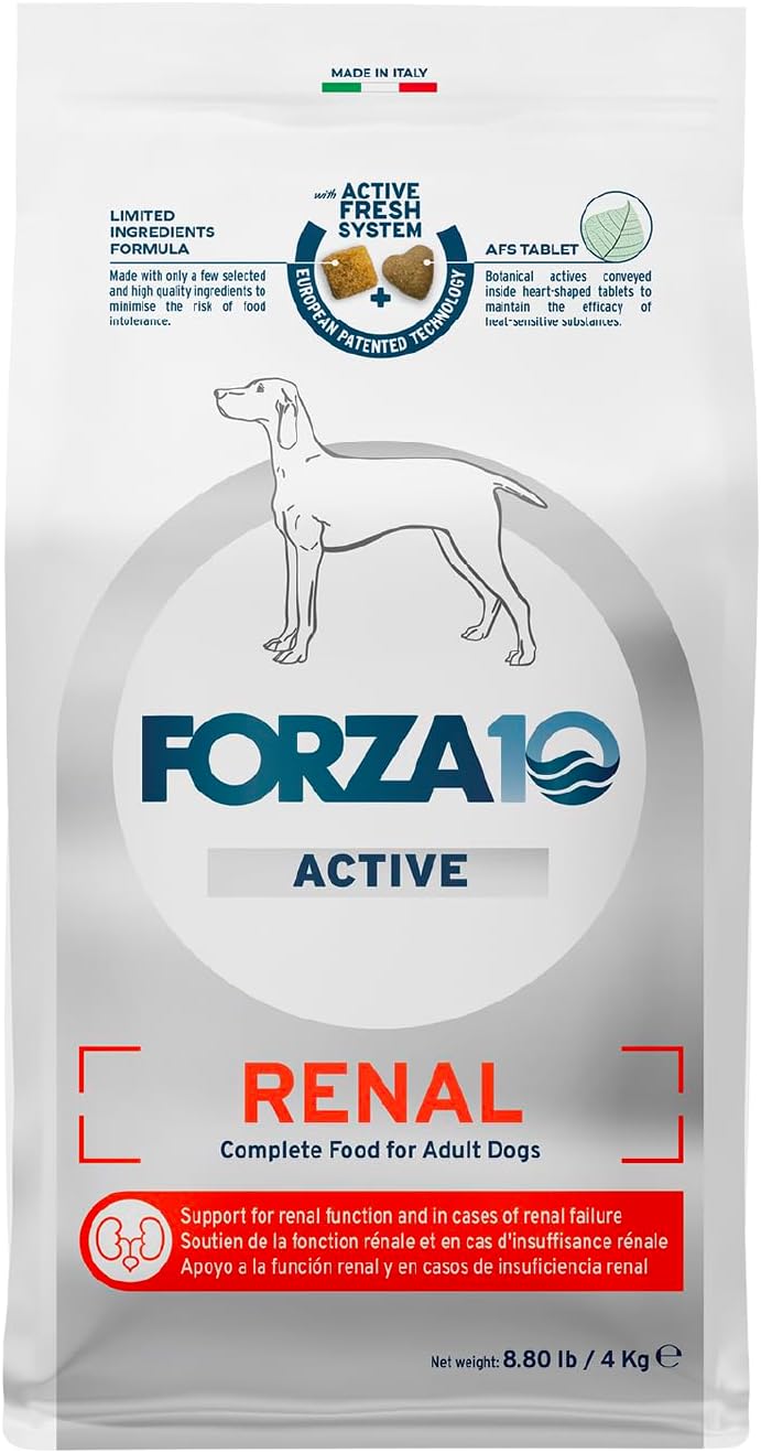 Forza10 - Dog Food, Limited Ingredient Dog Food with Omega‑3, Non-GMO, Dry Food for Kidney Support, Made in It