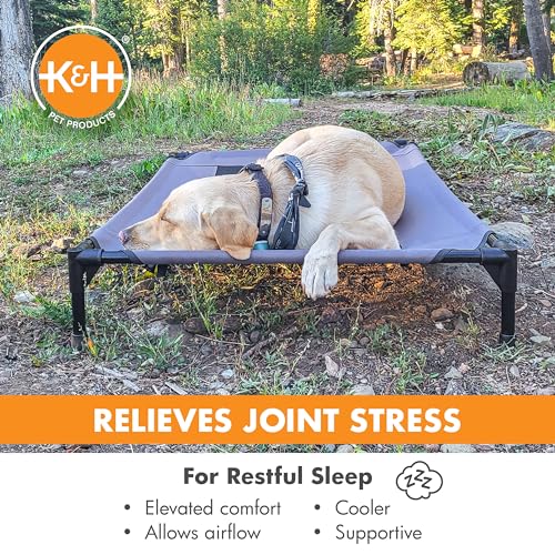 K&H Pet Products Outdoor Elevated Dog Cot, Breathable Cooling Elevated Cot Hammock Pet Bed for Large Dogs, Was - view 6