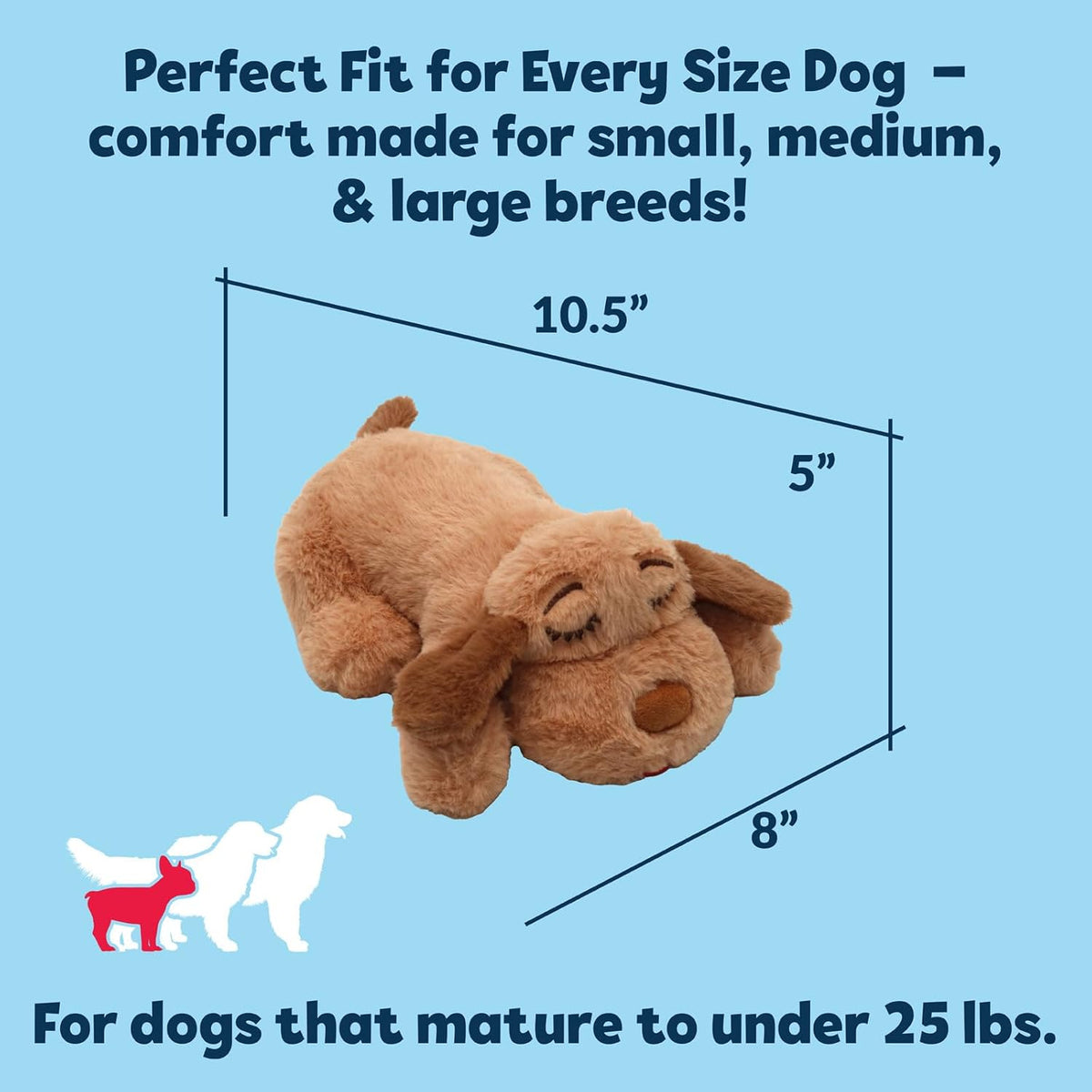 Snuggle Puppy Original Dog Toy for Small Breeds - Heartbeat Puppy for Dogs - Pet Anxiety Relief and Calming Ai - view 8