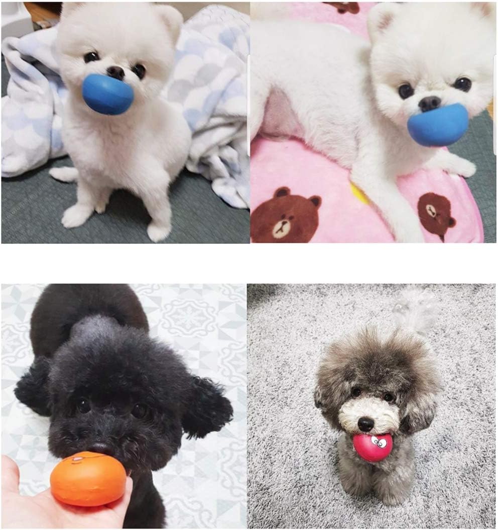 Smile Face Dog Squeaky Toys Soft Latex Squeak Balls for Puppy Small Pet Dogs 6 Pcs/Set - view 4