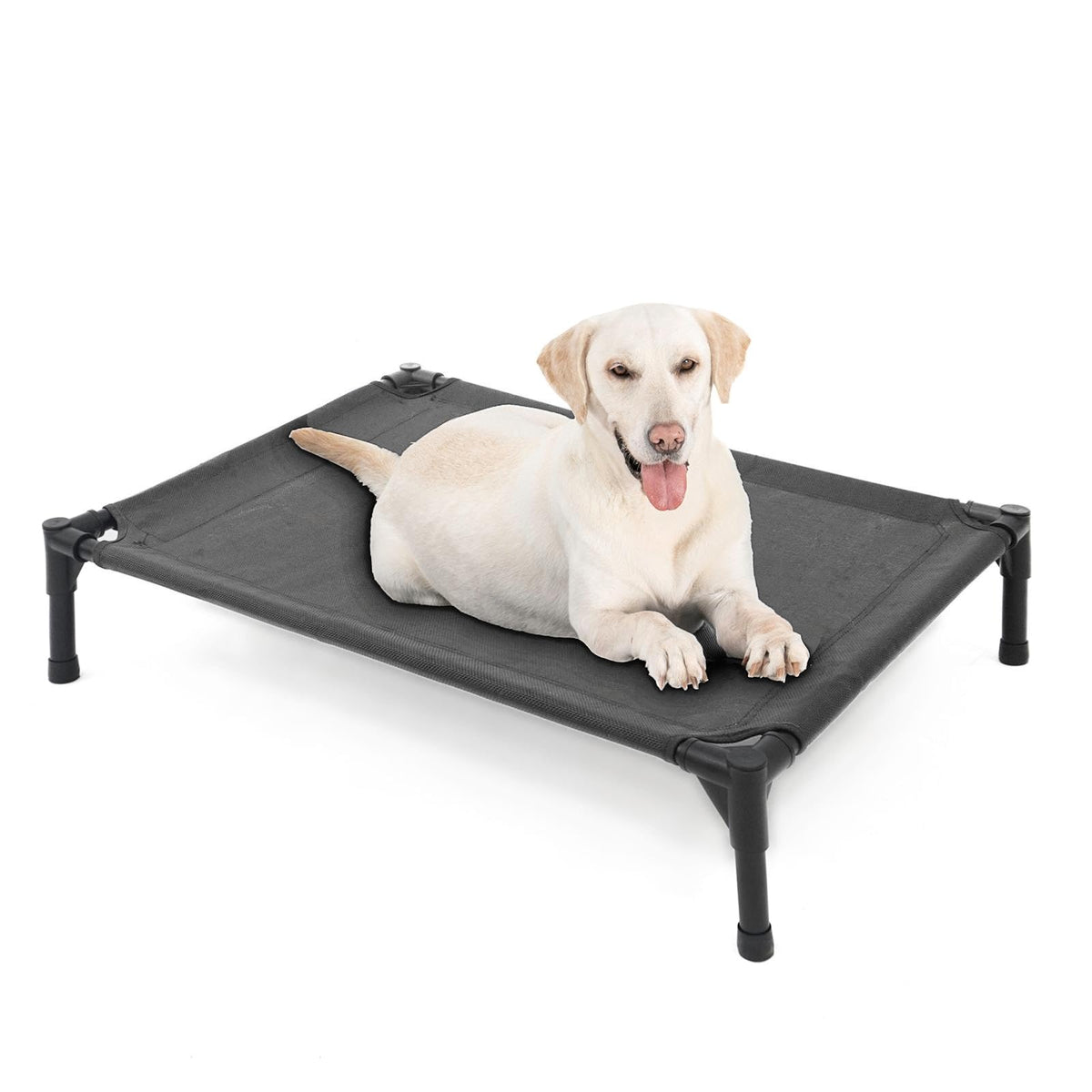 Garnpet Elevated Dog Bed for Large Dogs, Raised Dog Cot Fits Up to 120 LBs, Heavy Duty Pet Cots with Durable S