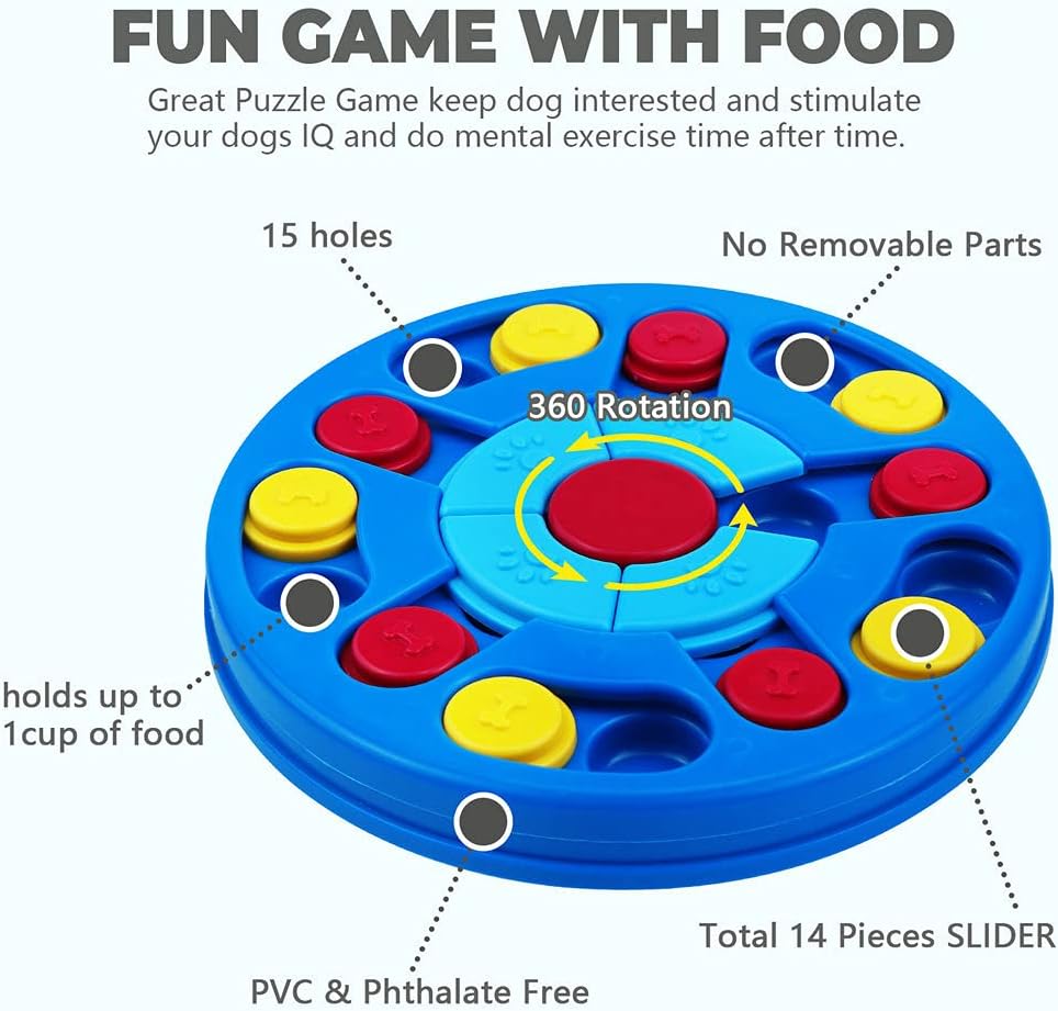 Yoboeew Dog Puzzle Toys Interactive Toy for Puppy IQ Stimulation &Treat Training Games Treat Dispenser for Sma - view 2