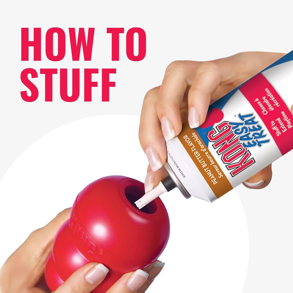 KONG Classic Stuffable Dog Toy - Fetch & Chew Toy for Dogs - Treat-Filling Capabilities & Erratic Bounce for E - view 5