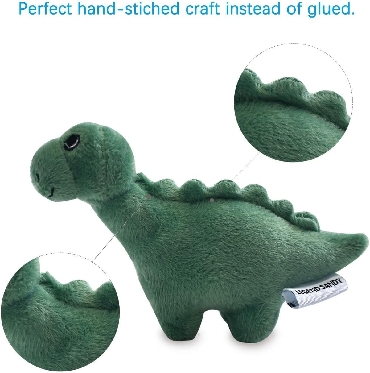 LEGEND SANDY Squeaky Plush Dog Toy Pack for Puppy, Small Stuffed Puppy Chew Toys 12 Dog Toys Bulk with Squeake - view 4