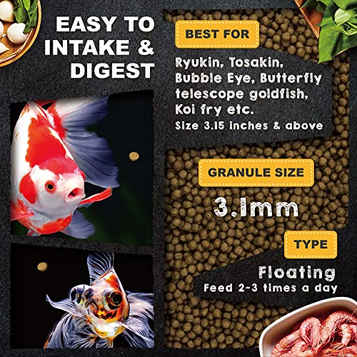 Ultra Fresh Floating Goldfish Food, Color Enhancing, Balanced Diet, All Natural Ingredients, Clear Water Formu - view 4