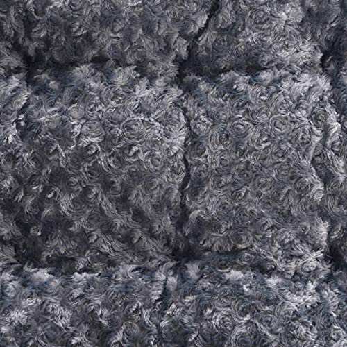 Basics Cat and Dog Bed and Crate Pad, Machine Washable, Indoor, 23 x 18 x 2.5 inches, Gray - view 4