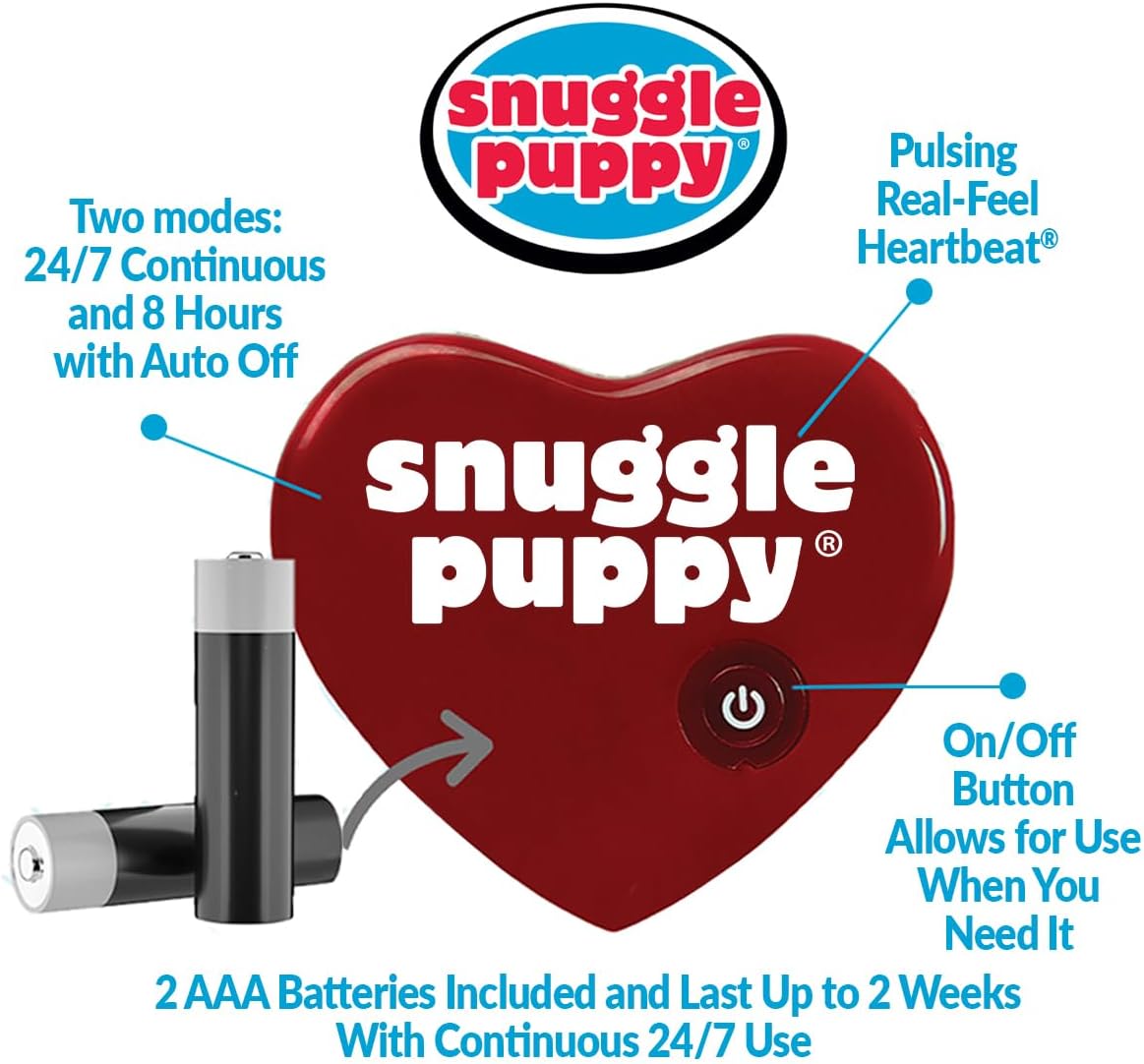 Original Snuggle Puppy Heartbeat Puppy Toy - Heartbeat Puppy for Dogs - Pet Anxiety Relief and Calming Aid - C - view 4