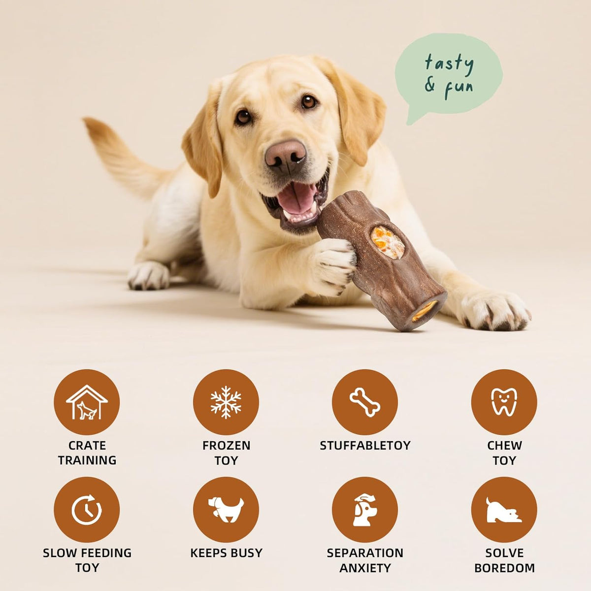 ClariVora 2 Pack Dog Toys for Aggressive Chewers, Interactive Indestructible Dog Toys to Keep Them Busy, Durab - view 2