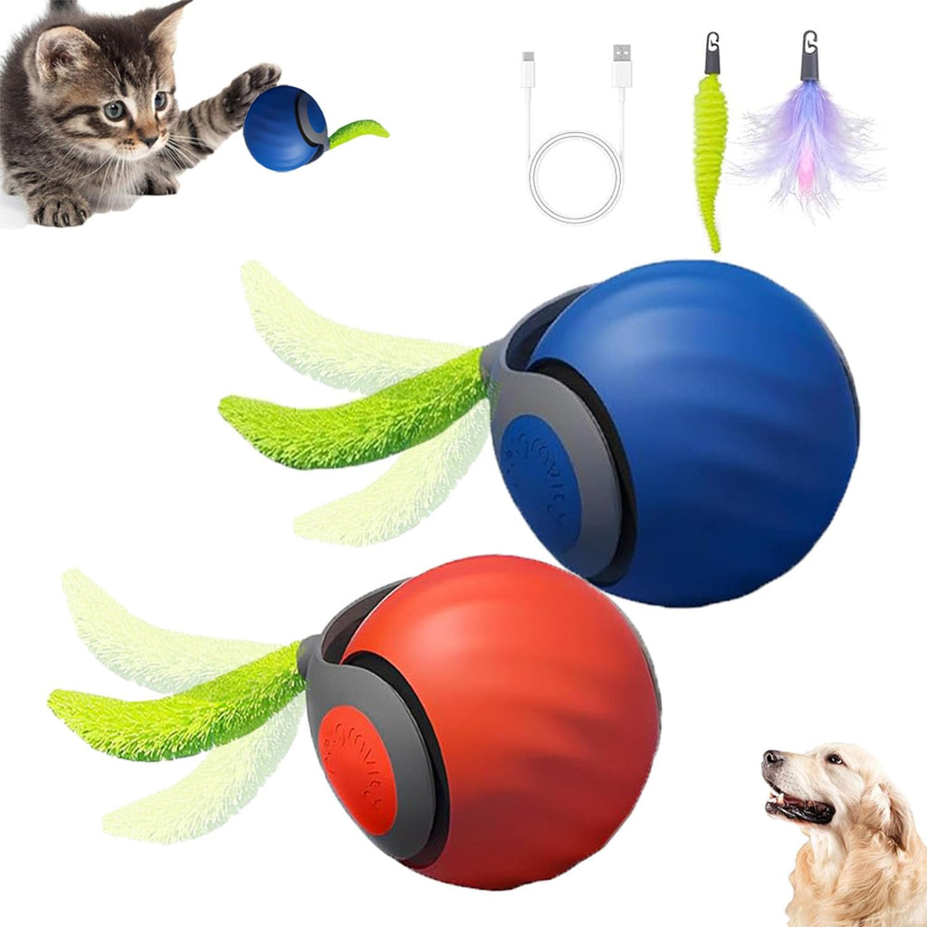 2Packs Speedy 2.0 Tail Cat Toys for Bored Indoor Adult Cats,2025 New Generation Interactive Cat Toys for Indoo