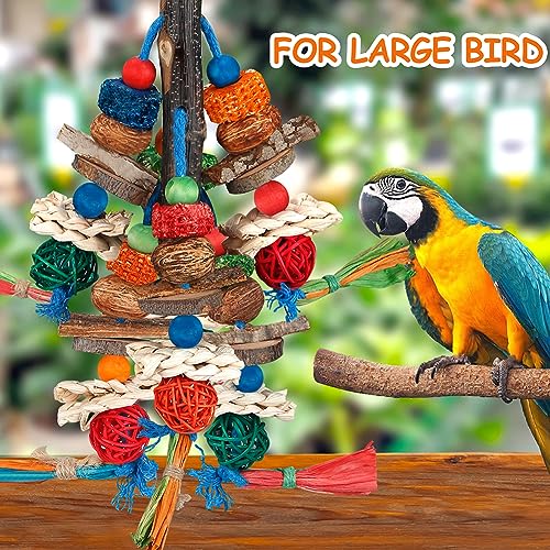 Bird Toys,Parrot Toys Exciting Chewing Fun for Parakeets,Cockatiels,Conures,Lovebirds,African Gray Cockatoos A - view 5