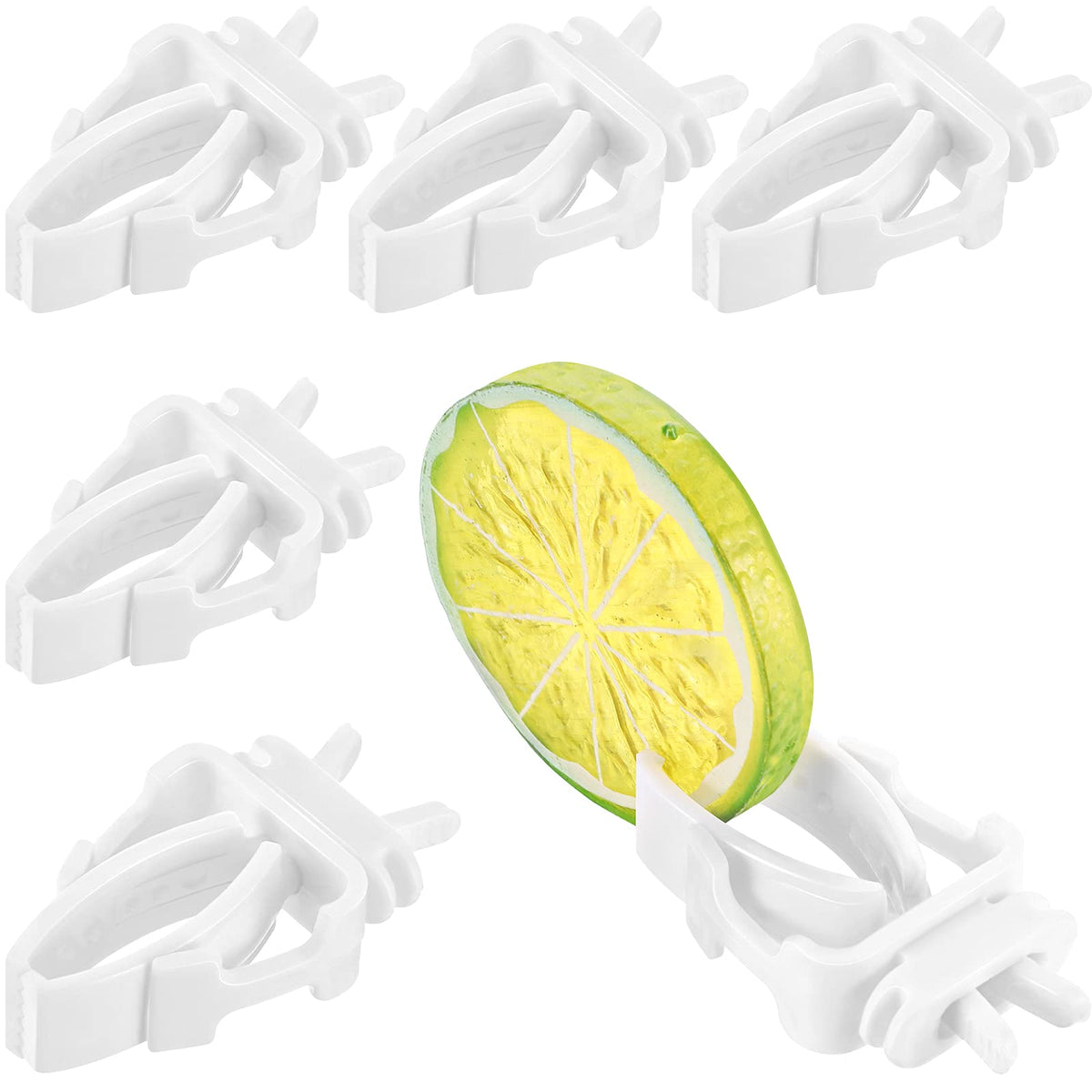 6 Pieces Bird Cage Food Holder Parrot Fruit Vegetable Clips Bird Cage Feeder Clip for Budgie Parakeet Cockatoo