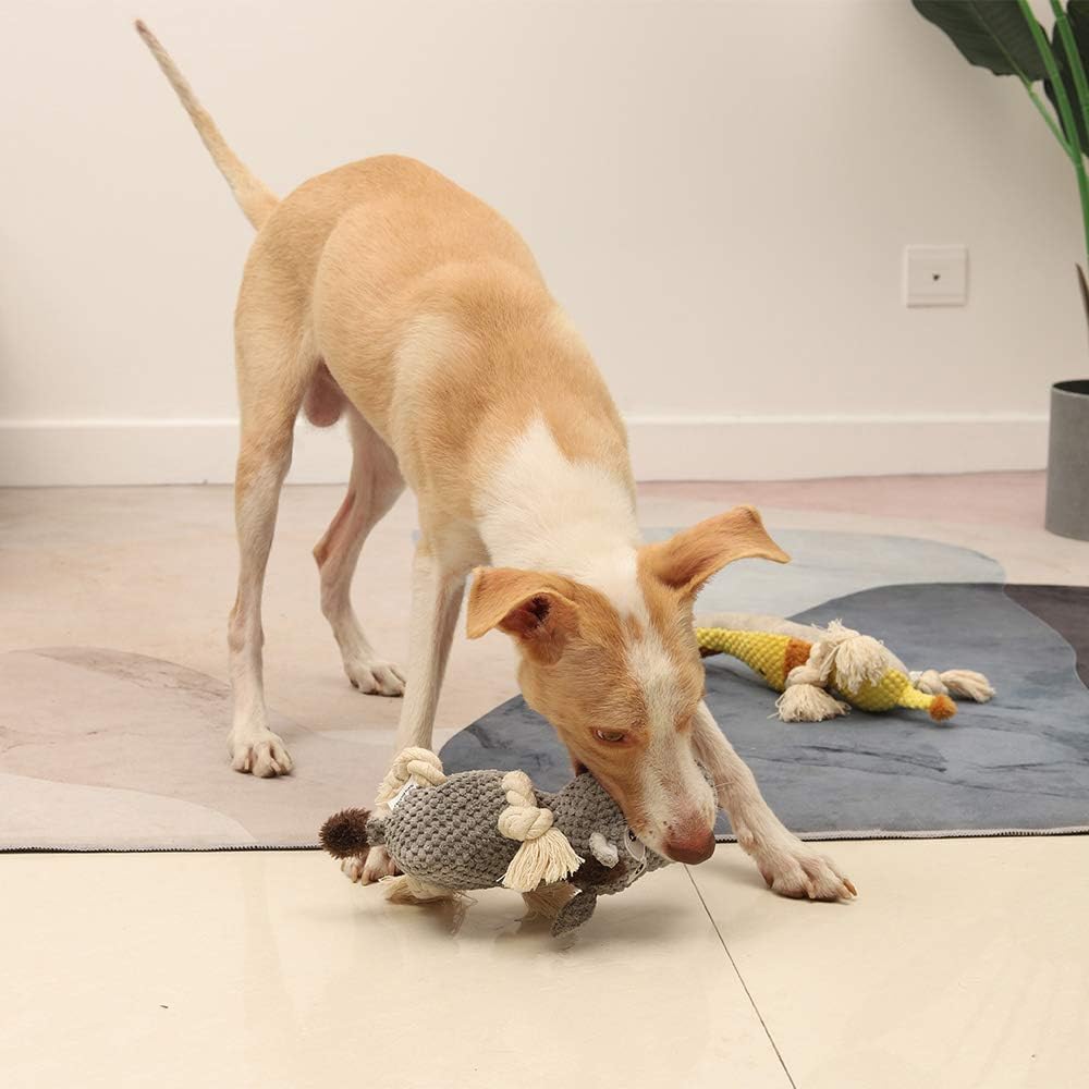 Dog Toy, Large Dog Squeaky Toys, Stuffed Animal Dog Plush Toy for Puppy, Small, Middle, Large Dogs (Donkey(Gre - view 4