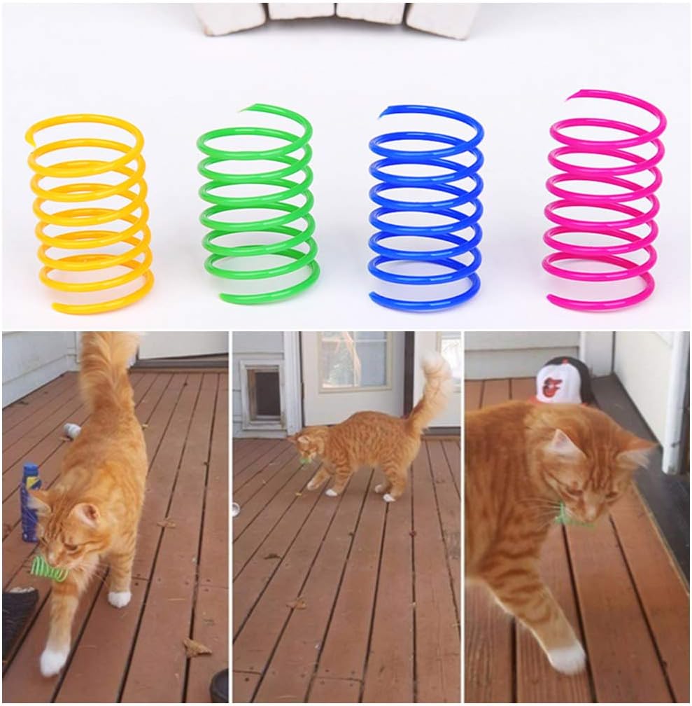 Andiker Interactive Cat Spiral Creative Spring Toy to Kill Time and Keep Fit, Sturdy and Heavy Plastic for Swa - view 4