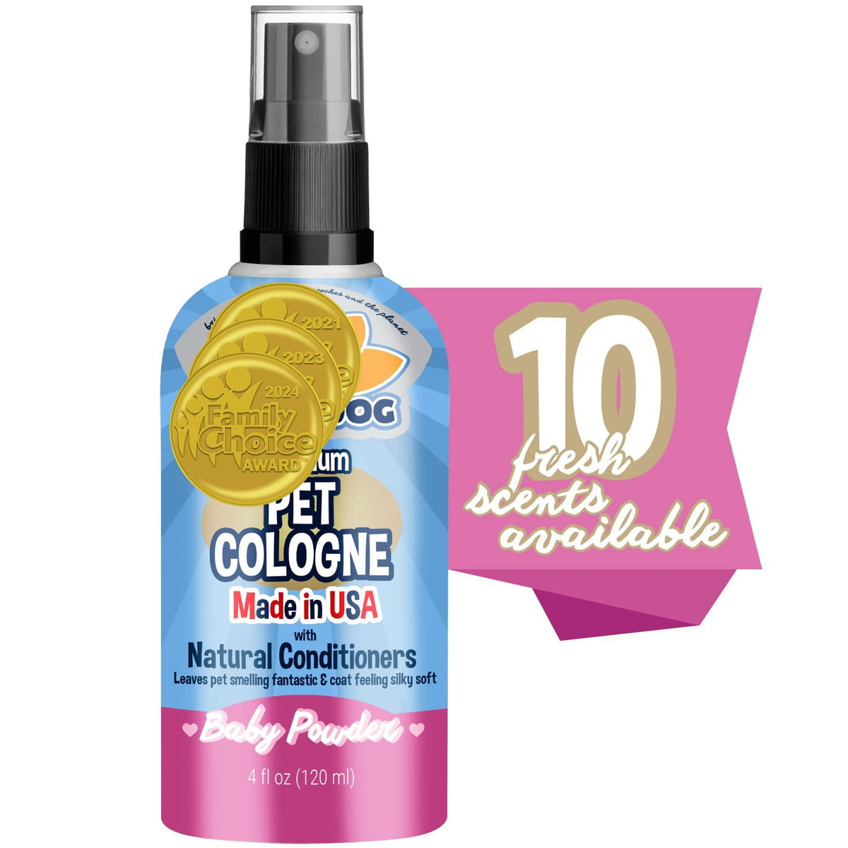 Bodhi Dog Premium Dog Cologne - Deodorizing Dog Perfume & Conditioner for Dogs & Cats - Natural Long Lasting S