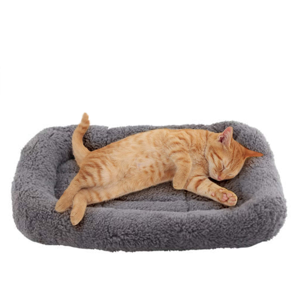 Enjoying Cat Mat Bed 10" x 15" Pet Bed with Pillow Around for Puppy Kitten Curled Sleeping Beds for Carrier/Cr