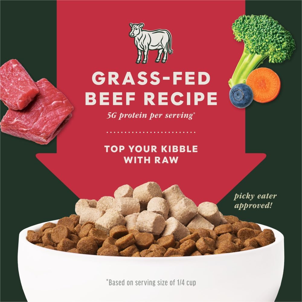Instinct Raw Boost Mixers, Freeze Dried Dog Food Topper, Grain Free Recipe - All-Natural Beef, 6 oz. Bag - view 5