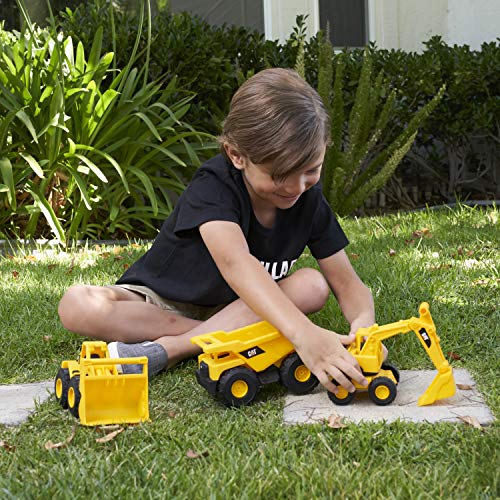 Cat Construction 7" Dump Truck, Loader & Excavator toys Combo Pack - view 5