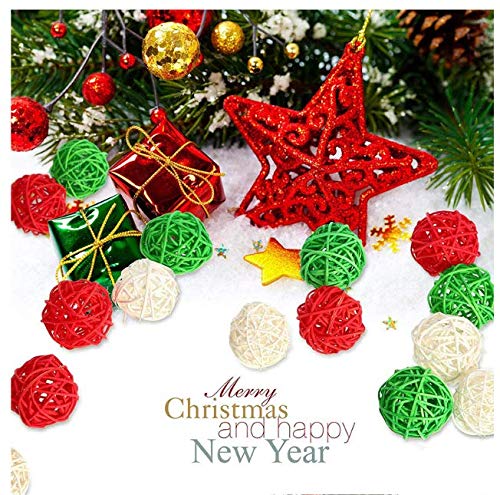 20 Pcs Colorful Handmade Wicker Rattan Balls Decorative, Pet Bird Chew Toy Party Wedding Table Decoration Deco - view 5