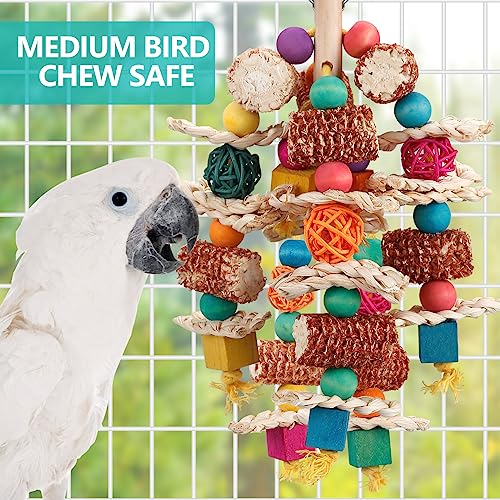 lovyoCoCo Parrot Toys Bird Toys Natural Corn Cob Bird chew Toys for Small and Medium-Sized Macaws,African Grey - view 3