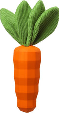 MewaJump Dog Squeaky Chew Toys for Aggressive Chewers, Rubber Carrot Dog Toys for Training and Cleaning, Durab