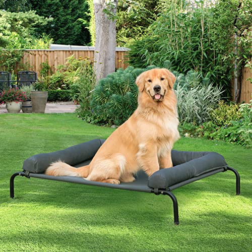 WESTERN HOME Cooling Elevated Dog Bed for Large Dogs, Portable Indoor & Outdoor Raised Dog Bed with Breathable - view 4
