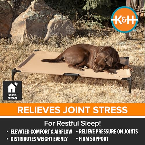 K&H Outdoor Elevated Dog Bed - Cooling Raised Dog Bed for Medium & Large Pets, Breathable Mesh Hammock Design, - view 4