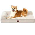 EHEYCIGA Memory Foam Dog Bed Large Size Dogs, Orthopedic Dog Bed Large with Washable Removable Cover, Waterpro