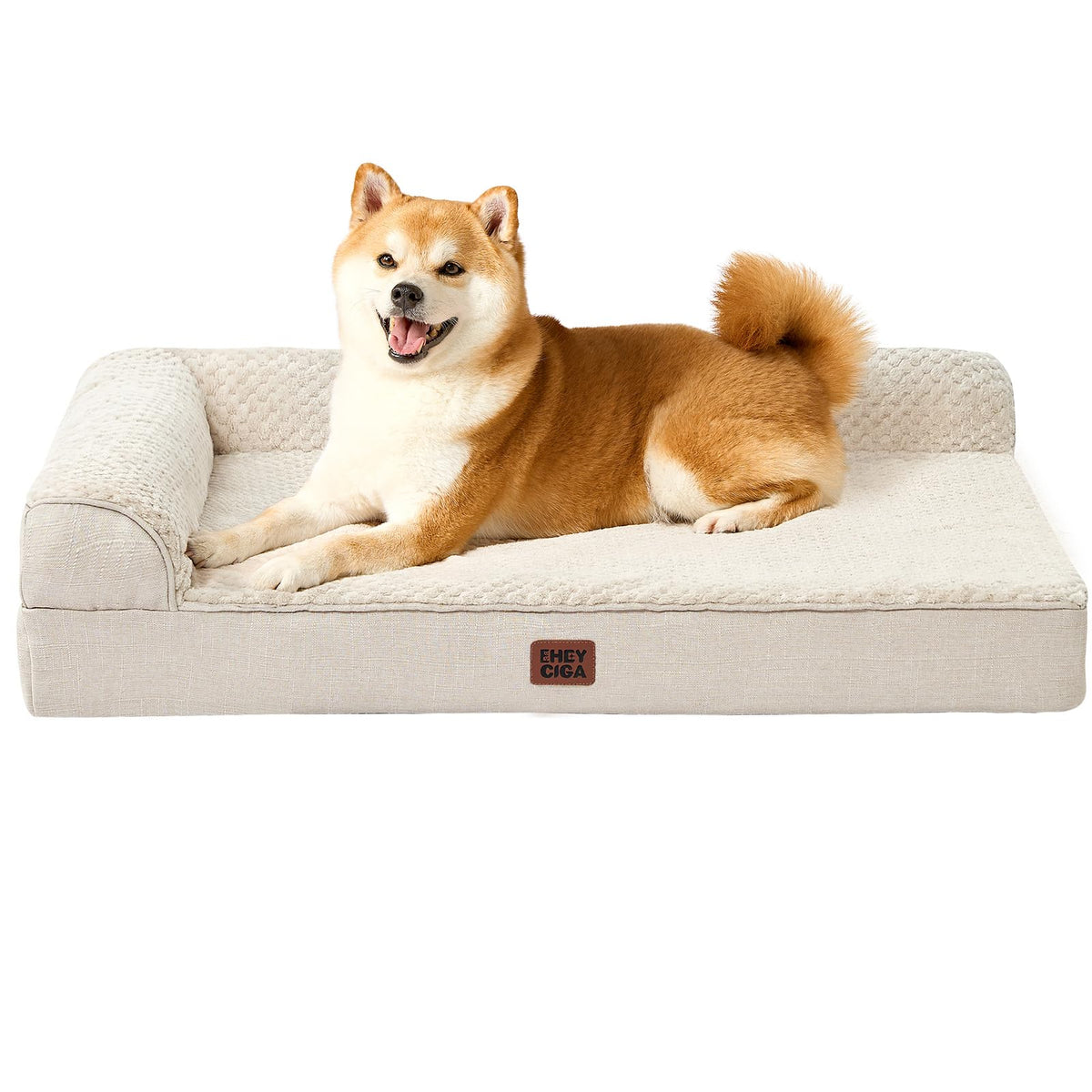 EHEYCIGA Memory Foam Dog Bed Large Size Dogs, Orthopedic Dog Bed Large with Washable Removable Cover, Waterpro