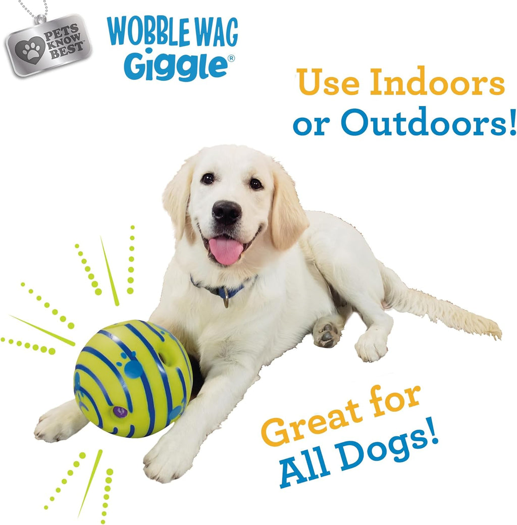 Wobble Wag Giggle Ball | Rolling Enrichment Toy for Fun Playtime, Interactive Play for Indoor or Outdoor, Keep - view 7