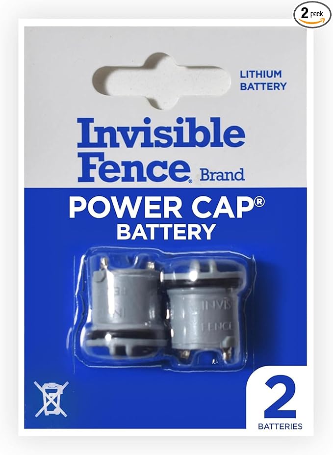 Invisible Fence Power Cap Battery - Original IFB Electric Fence Battery Replacement for Dog Collars - Long-Las