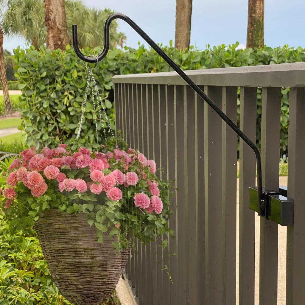 Premium - Hold It Mate Multi Use Hook Kit for Vertical Spindled Railings, Hang Flower Baskets Chimes Bird Feed