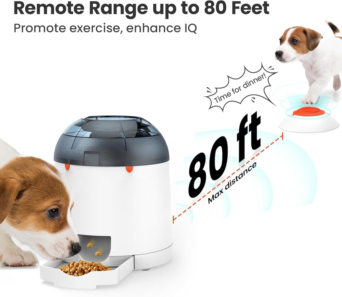 Potaroma Dog Puzzle Feeder Toy, Interactive IQ Training, Electronic Treat Dispenser, Automatic Rechargeable wi - view 2