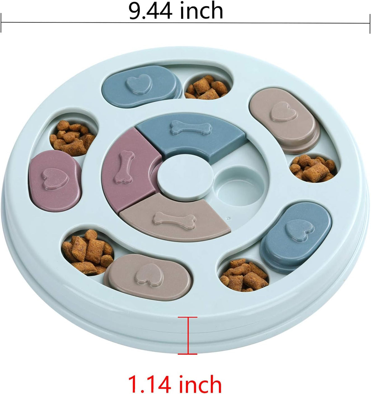 DR CATCH Dog Puzzle,Dogs Food Toys for IQ Training & Mental Enrichment,Dog Treat Puzzle(Blue) - view 2
