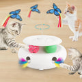 Cat Toys for Indoor Cats, 3-in-1 Interactive Cat Toy Automatic Kitten Toys with Fluttering Butterfly, Ambush F