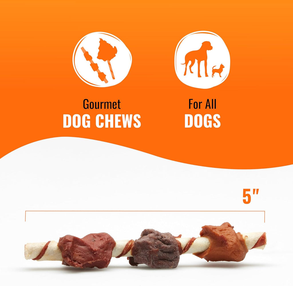 Good ‘n’ Fun Triple Flavor Kabobs Chews for All Dogs, 24 Ounces, Treat Your Dog to Chews Made from Beef Hide,  - view 4
