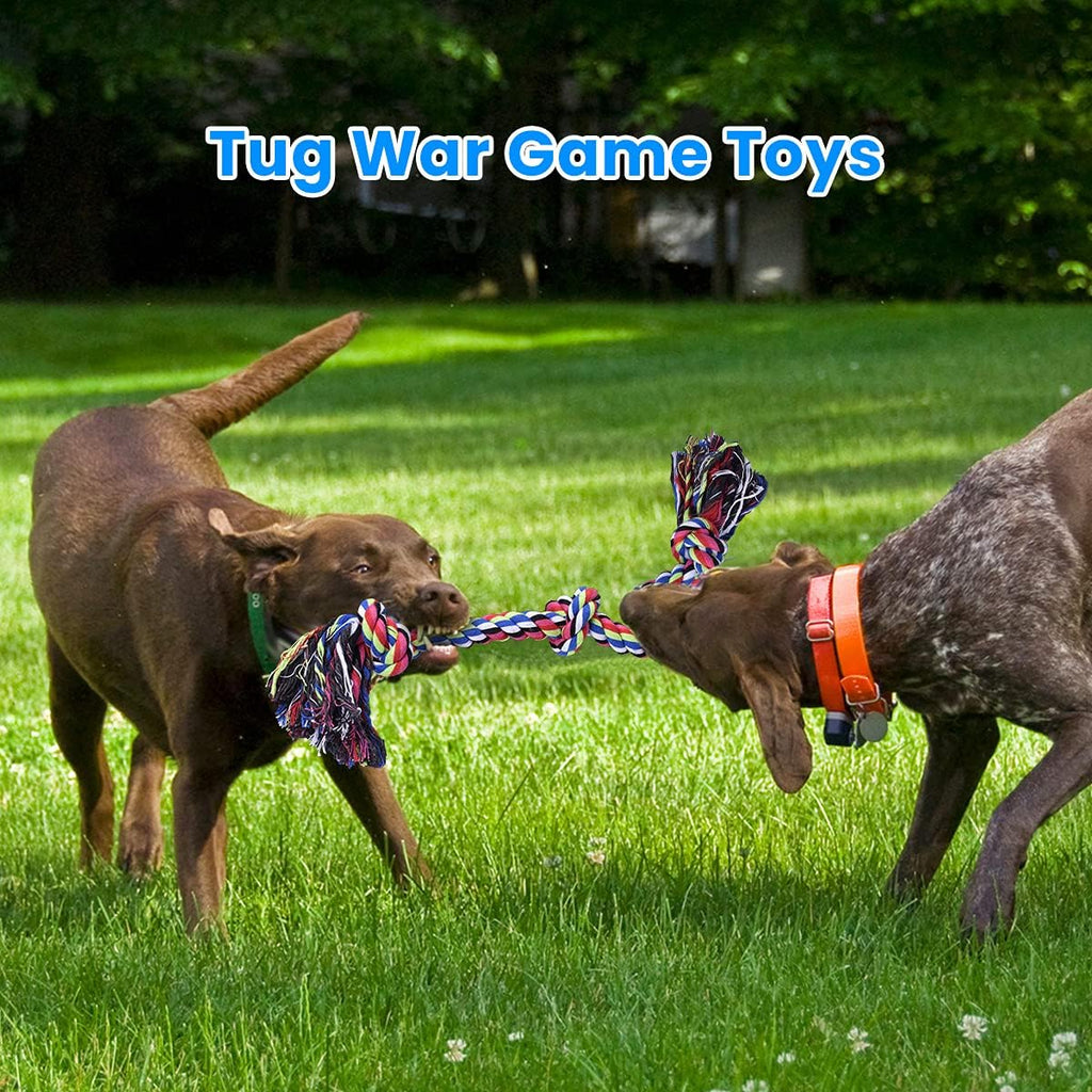 Feeko Heavy Duty Dog Rope Toys for Large Breed Aggressive Chewers, 2 Pack Indestructible Teeth Cleaning Tug of - view 2
