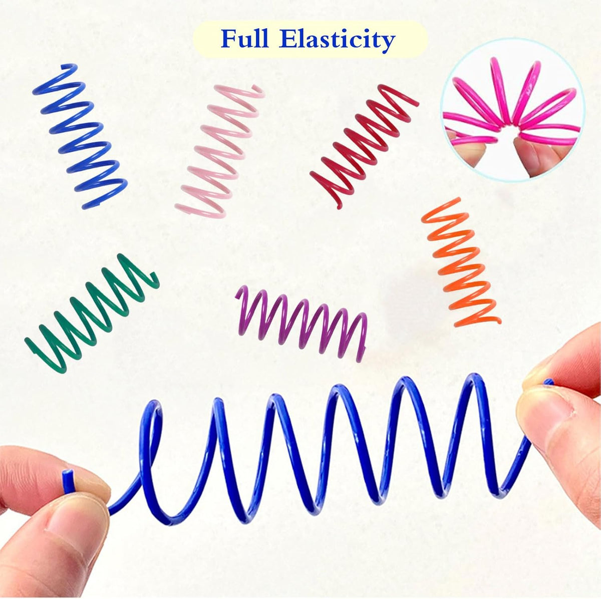 Kitys Fatch 12PCS 12Colors Cat Spring Toys for Indoor Cats, Interactive Coil Springs for Self Play, Durable He - view 3