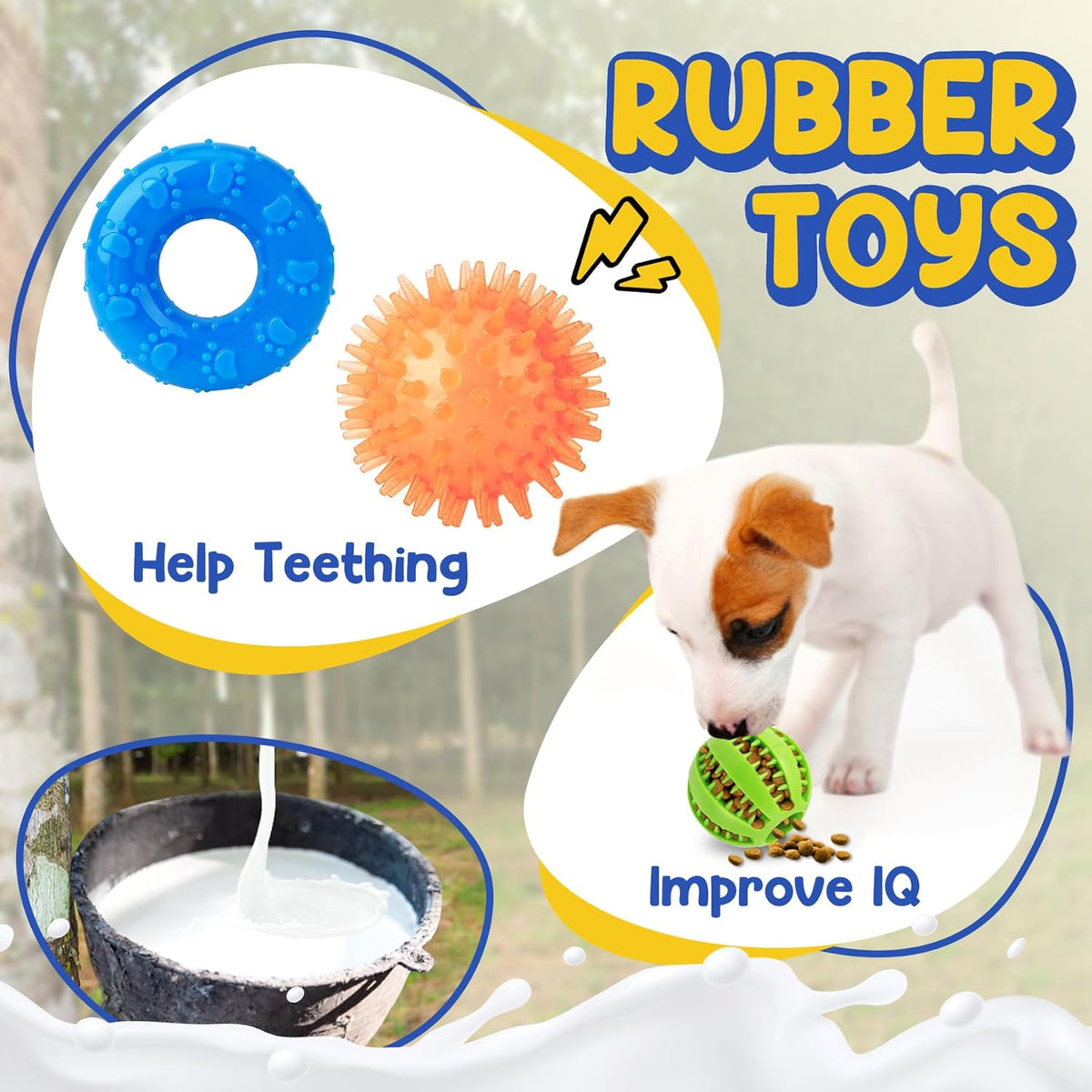 PatsFran Puppy Toys for Teething, 9 Pack Interactive Dog Toys for Small Dogs, Puppy Chew Toys for Boredom with - view 5
