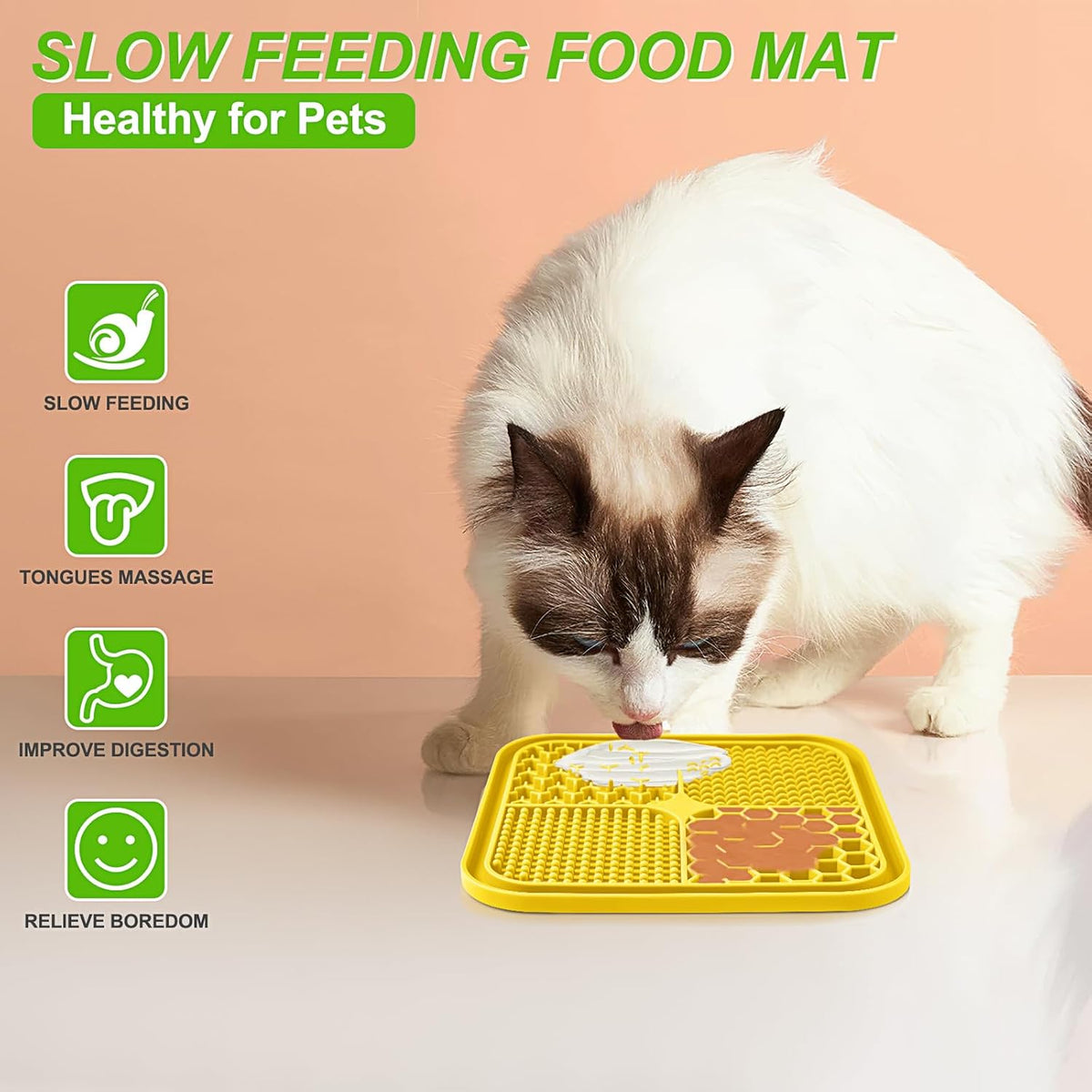 LUKITO 3PCS Lick Mat for Dogs and Cats, Licking Mat with Suction Cups for Anxiety Relief, Cat Peanut Butter Li - view 3