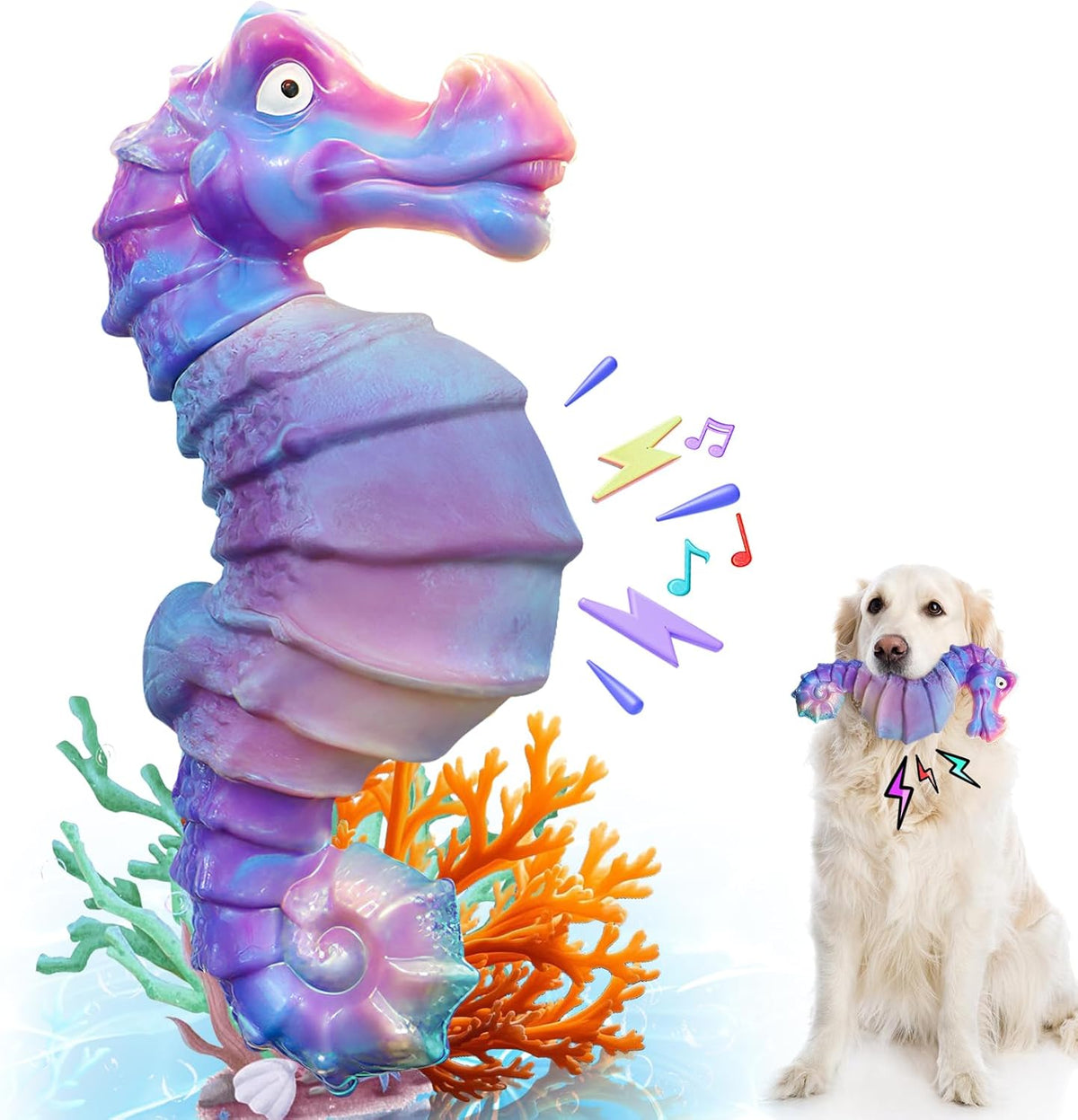 Jeefome Dog Chew Toys for Aggressive Chewers: Squeaky Dog Chew Toys for Large Dogs-Tough Indestructible Toys f