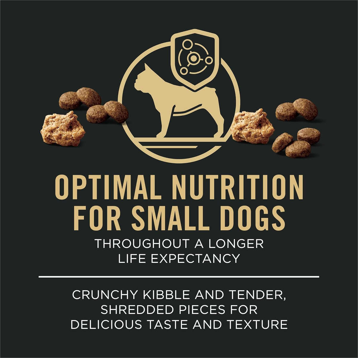 Purina Pro Plan Small Breed Dry Dog Food, Shredded Blend Beef and Rice Formula With Guaranteed Live Probiotics - view 3