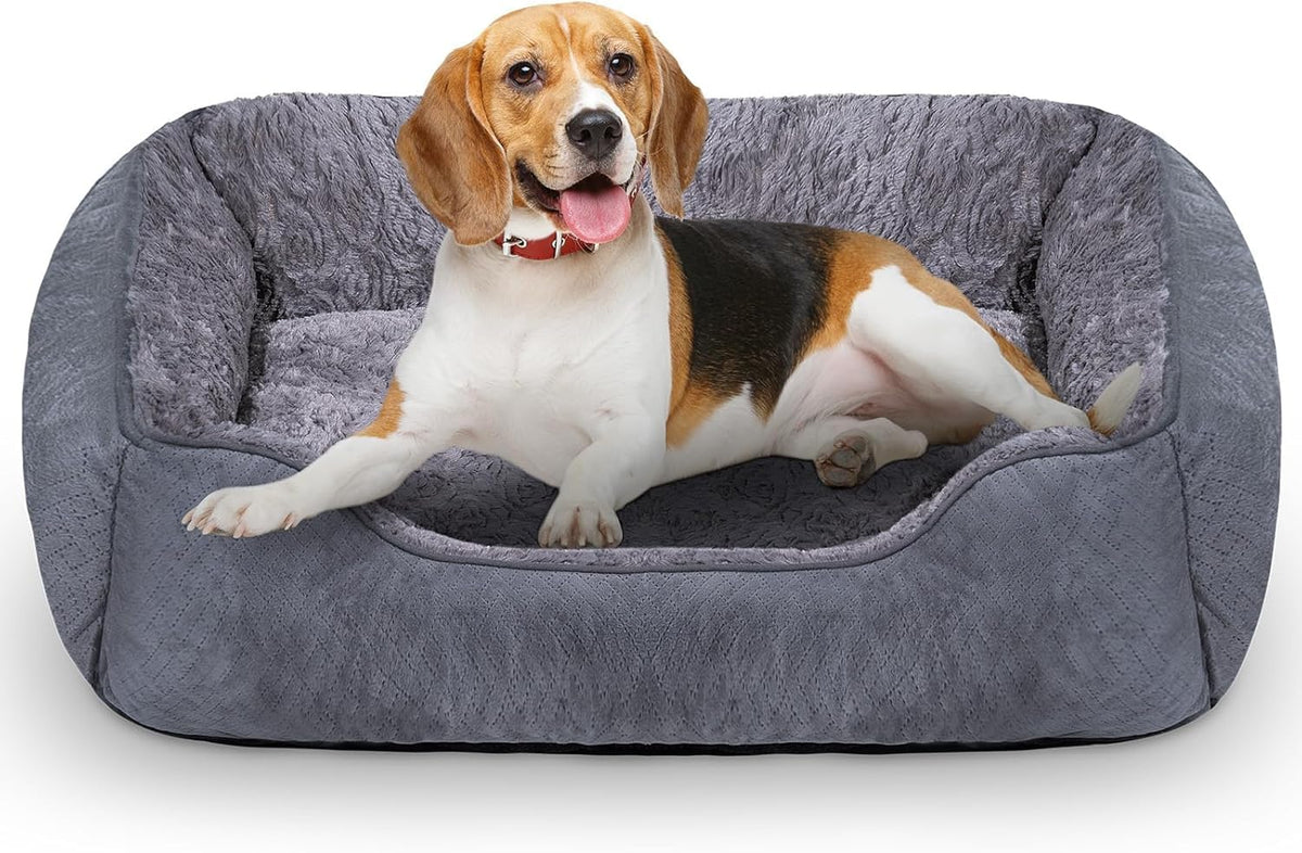 Dog Bed for Small Dogs Washable, Super Soft Durable Cat Bed, Warming Soft Calming Puppy Bed Pet Bed with Anti-