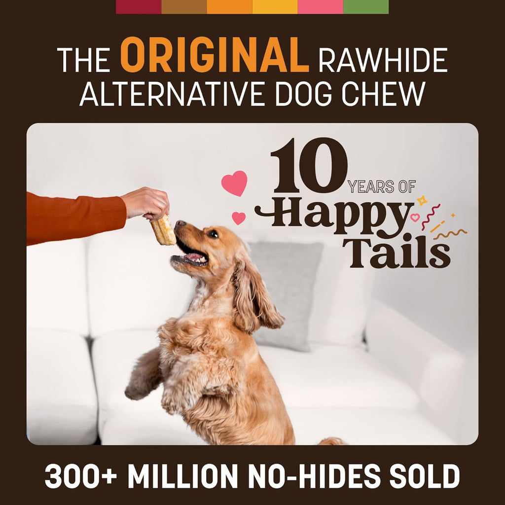 Earth Animal No Hide Chews - Long Lasting Rawhide Free Small Dog Chews Rolls, Chicken - 6 Count - view 3