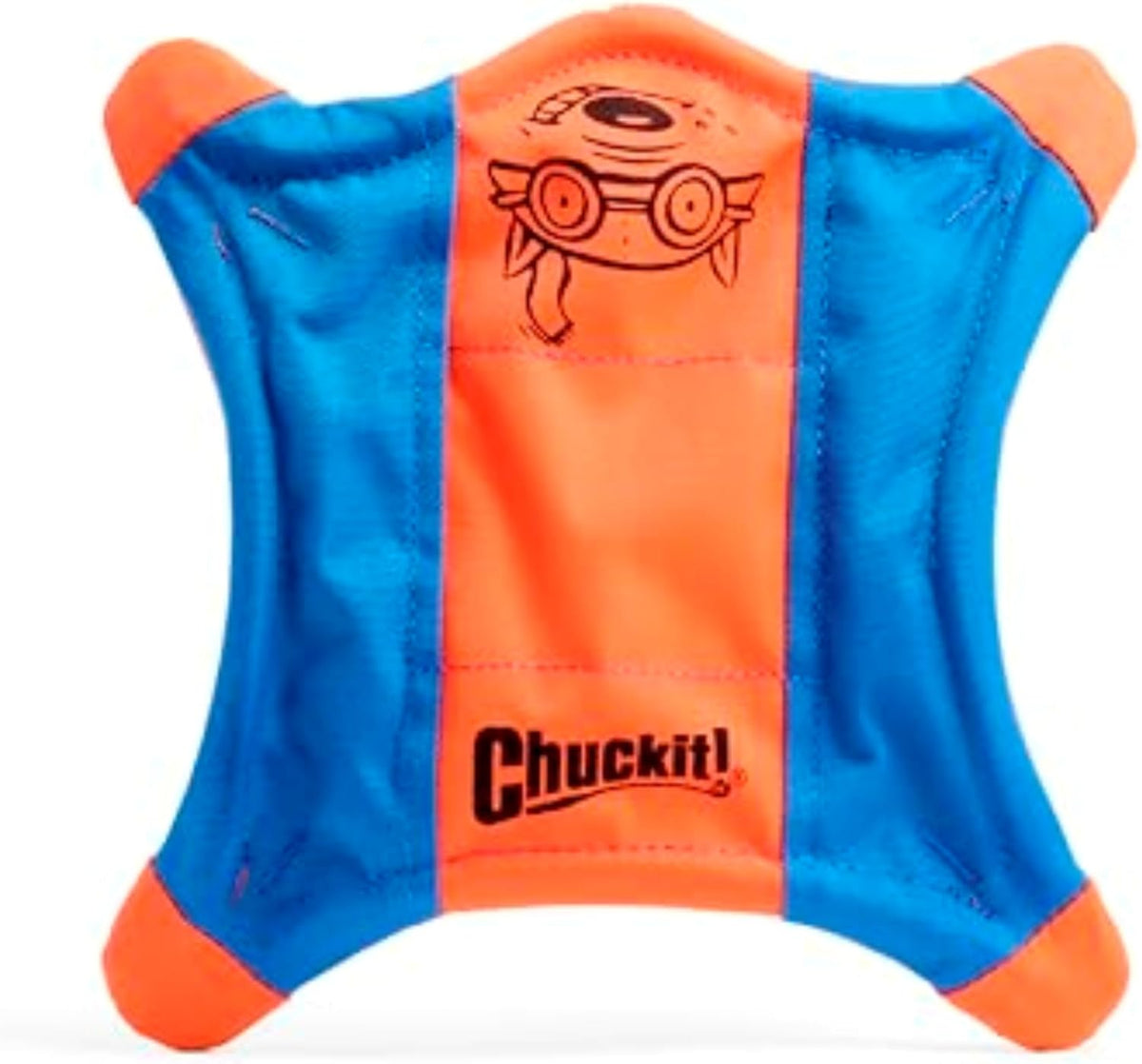 Chuckit! Flying Squirrel Fetch Dog Toy - Water Floating Flyer - Soft and Durable Polyester Canvas Construction