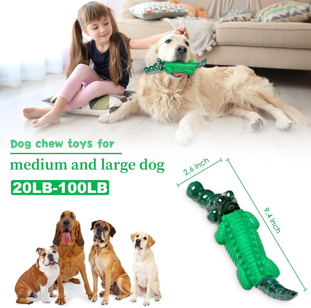 Dog Chew Toys for Aggressive Chewers -Indestructible Dog Toys for Large Dogs to Reduce Pet Anxiety and Boredom - view 2