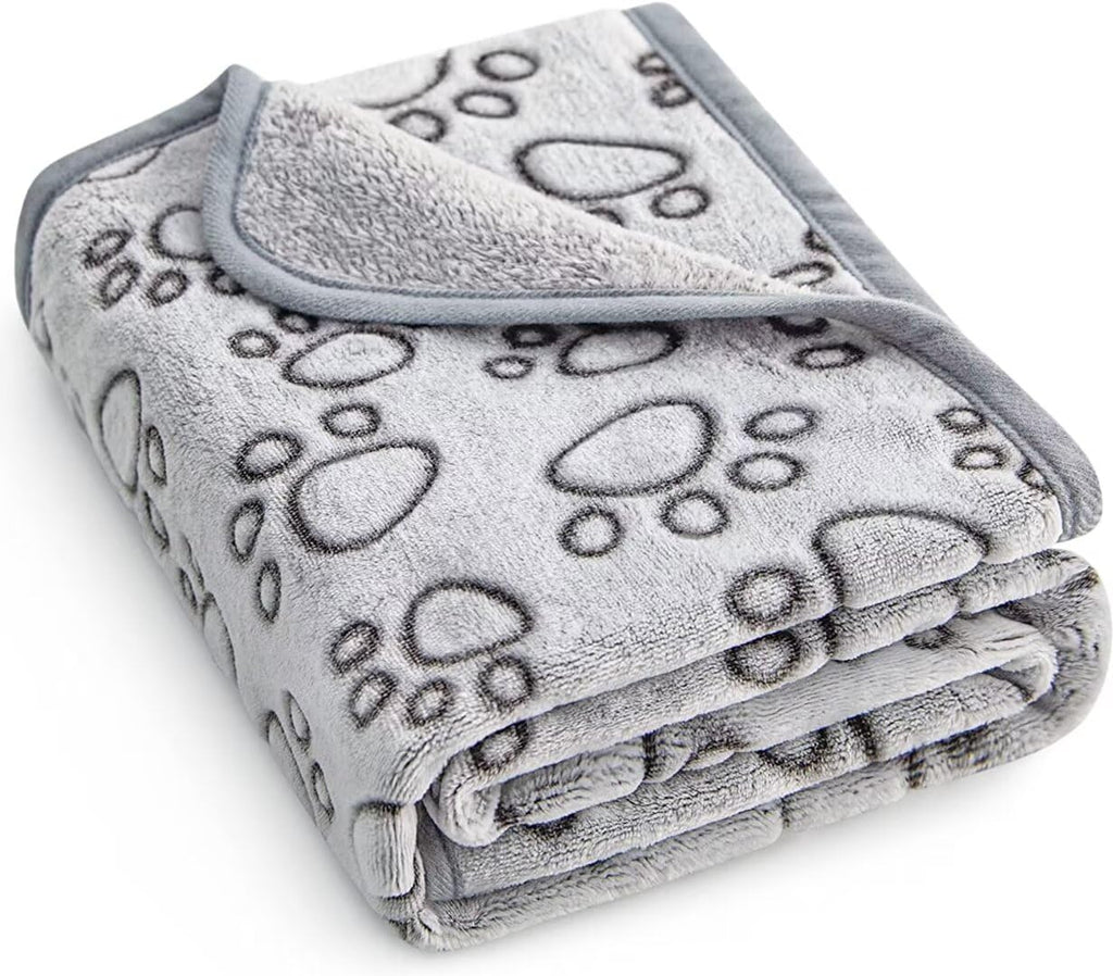 Stuffed® Premium Soft Dog Blanket Washable, 40"x32" Cat Blanket for Indoor Cats Large Medium Small Dog Puppy E