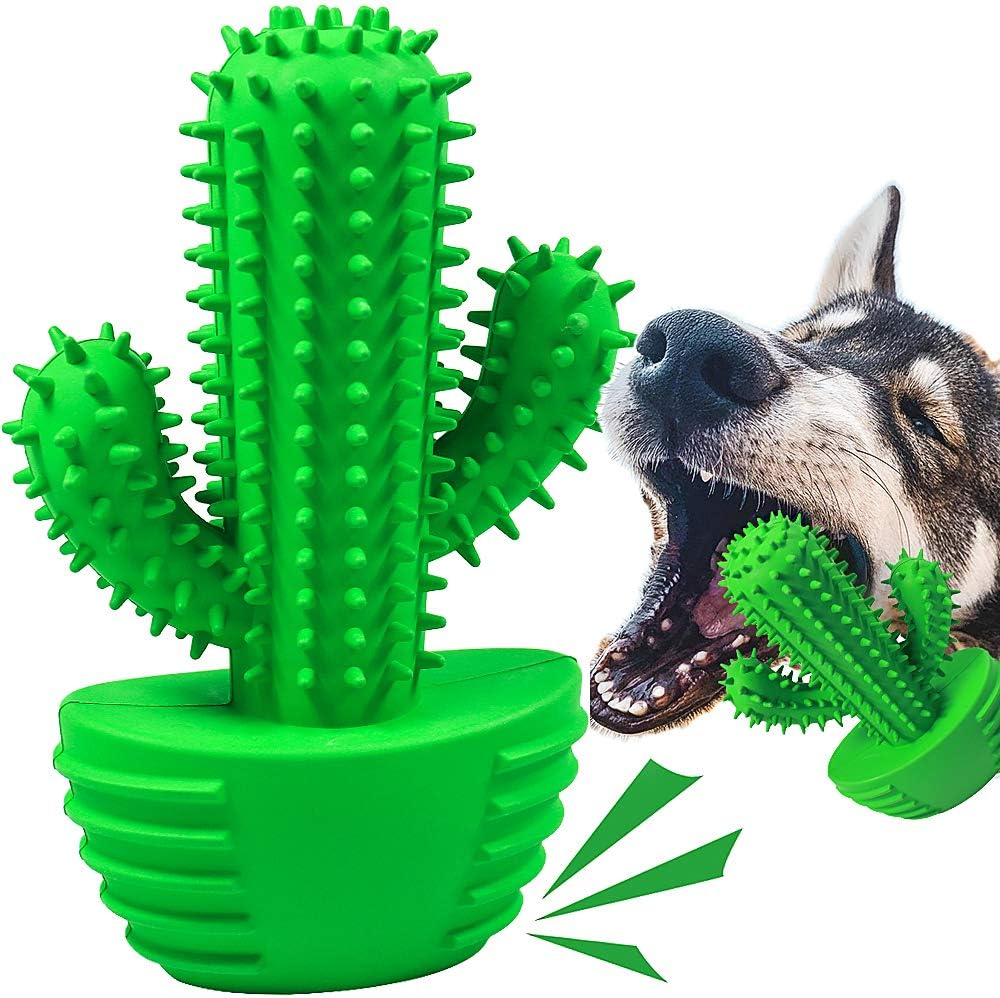 Pamlulu Dog Chew Toys Dog Toothbrush Stick Teeth Cleaning Brush Dental for Medium Large Dog, Puppy Christmas E