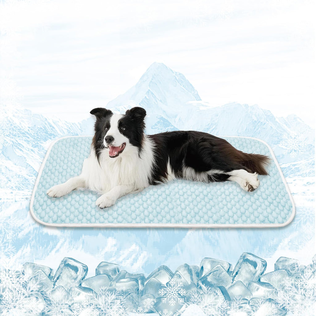 MICROCOSMOS Pet Cooling Mat & Sleeping Pad- Breathable Bubble Surface, EZ Clean. Keep Cooling for Pets, Kids a
