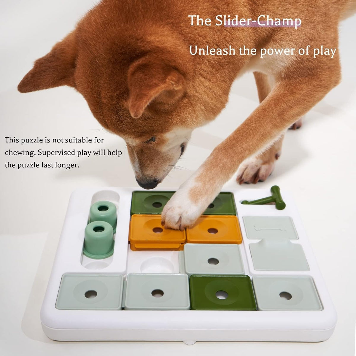Dog Puzzle Toy 3 Levels, Mental stimulating for Boredom and Smart Dogs, Treat Puzzle for All Breeds Dog - view 2